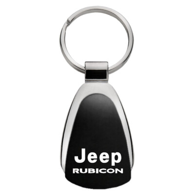 Jeep Rubicon Tear Drop Key Ring (Black)