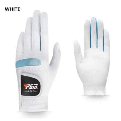PGM 1 Pair Women Patchwork Anti-skid Golf Gloves Lady Full Hand Training Mittens