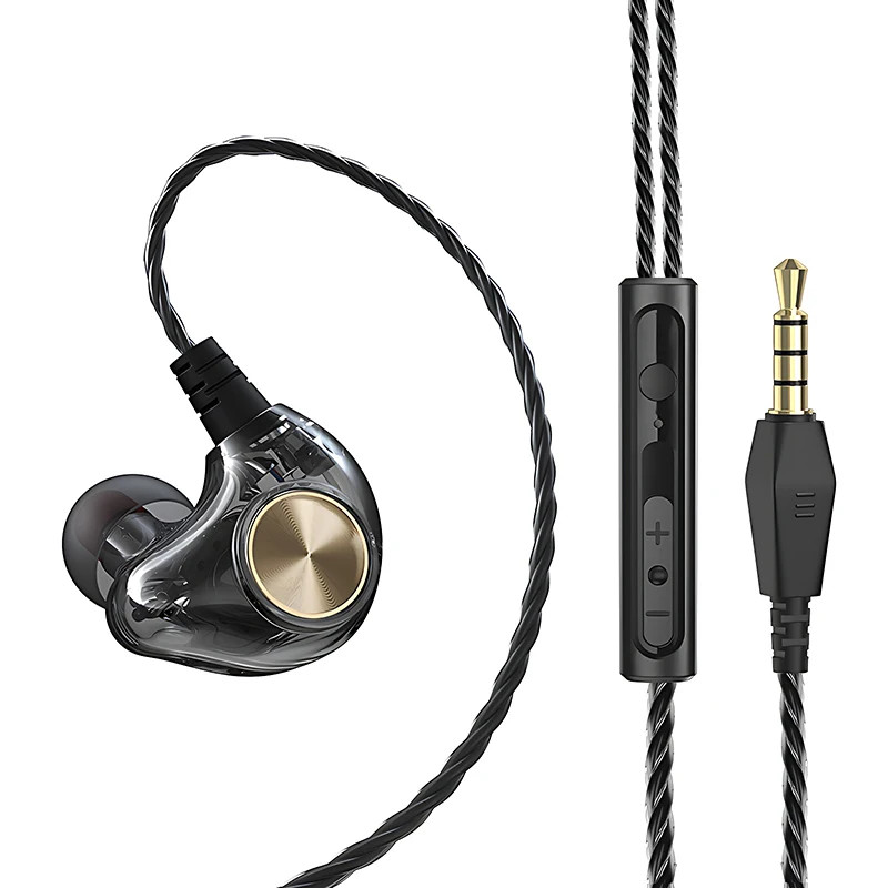 HIFI Heavy Bass Wired Earphone 3.5mm AUX In Ear Gaming Headset Dynamic Music Hea