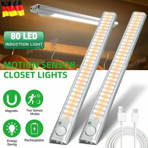 80 LED Unterbauleuchte LED Lichtleiste Küche Lampe Beleuchtung Schrank Leuchte