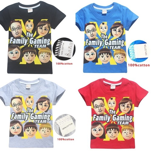 Fgteev The Family Game Children T Shirt Roblox Cotton Top Tee - roblox gaming fgteev