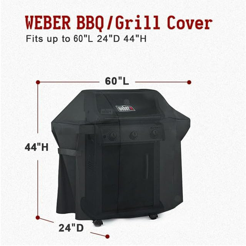 Weber 7107 Grill Cover With Storage Bag For Weber Genesis E  S Series Gas Grills