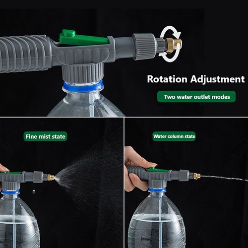 High Pressure Air Pump Manual Sprayer Adjustable Drink Bottle Spray Head Noz_ro