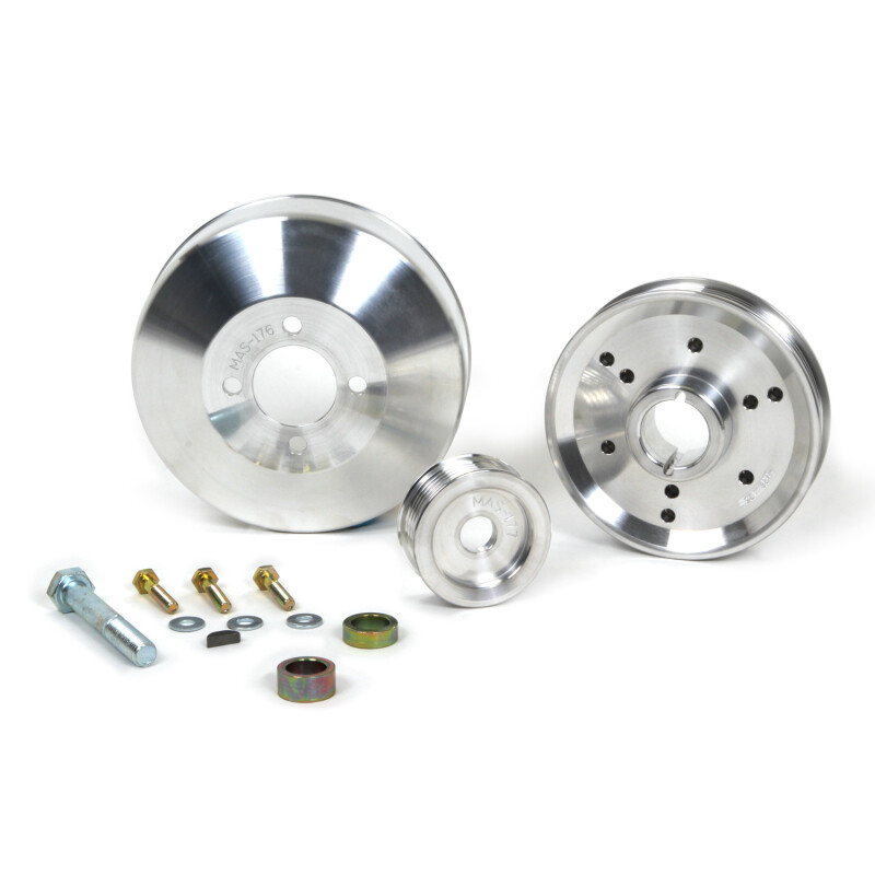 BBK Underdrive Pulley Kit-Lightweight CNC Billet for 96-01 Mustang 4.6 GT Cobra - Picture 3 of 10