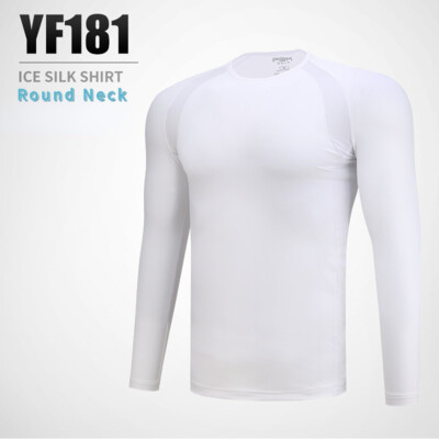 PGM Golf Men Ice Silk Bottoming Shirt Summer Sunscreen Long Sleeve T-shirt Cool
