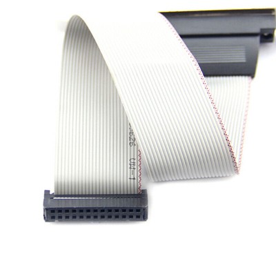 DB25F to IDC26 Parallel Port 12 Inch Ribbon Cable on Bracket