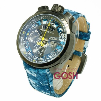 Pre-owned Bomberg Bolt-68 Bs45chpgm.035.3 Camouflage Limited Edition Watch Men's
