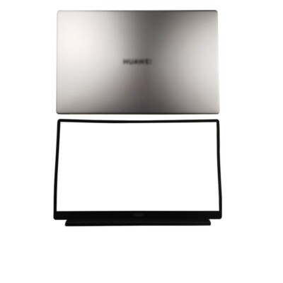 New for Huawei Matebook D15 BOH-WAQ9L WAQ9R Silver LCD Back Cover w/Front Bezel