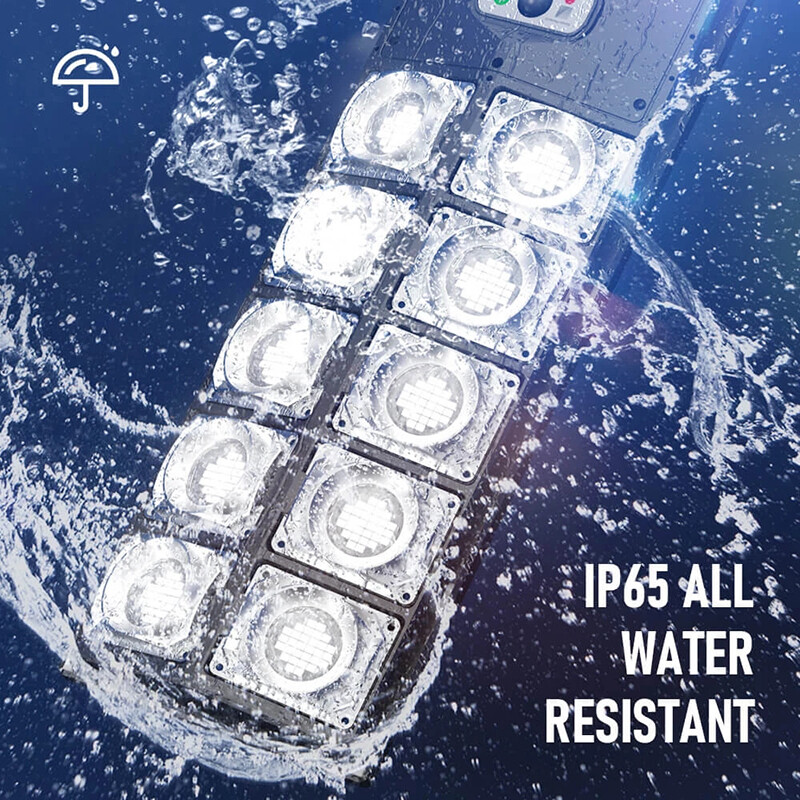 2PK Commercial 1000000LM  Outdoor Dusk to Dawn Solar Street Light Road Area Lamp