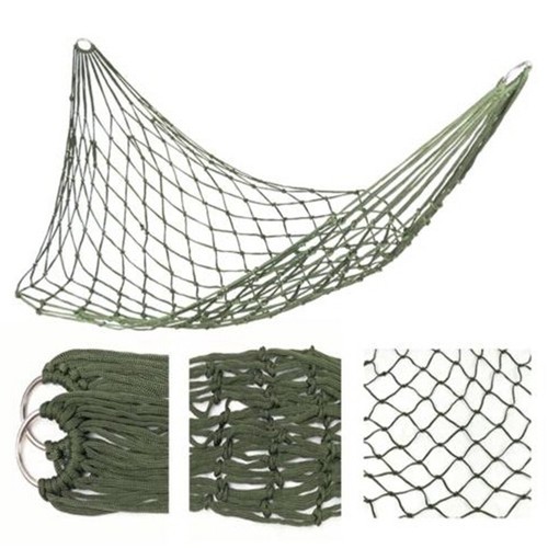 200X80cm Practical Rope Hanging Double Hammock Swing Bed Camping Outdoor Utensil