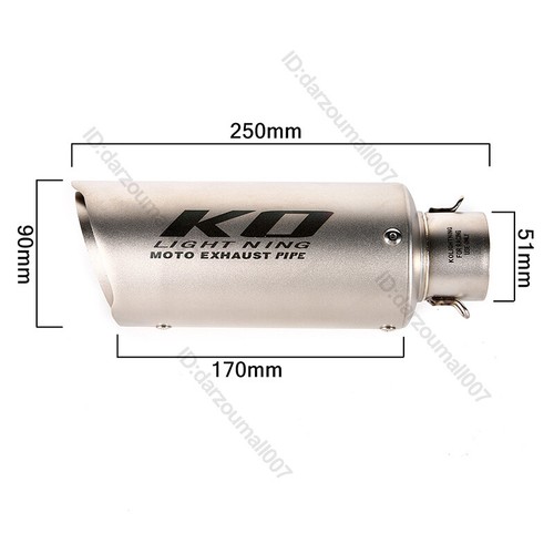 Slip For Kawasaki Ninja 650 Z650 2012-2024 Whole Exhaust Header Silencer Muffler