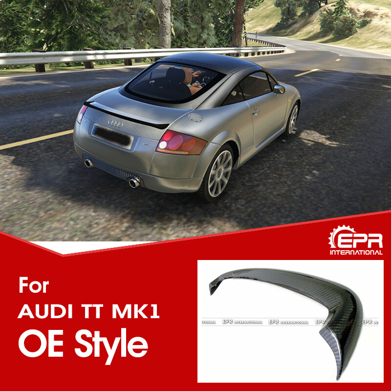 For Audi TT MK1 98-06 Carbon Fiber Rear Spoiler Ducktail Trunk