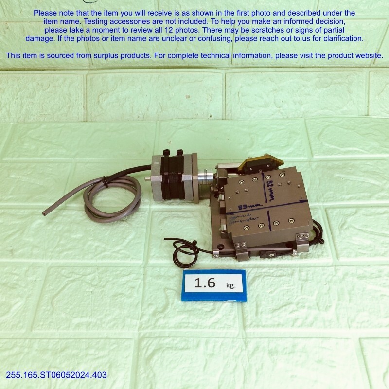 Goniometer 85×85mm Stage w/ VEXTA C5858 stepper as photo, sn:4580, FedExDHL