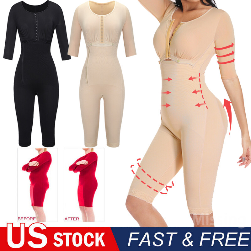 Women's Post Surgery Sauna Suit Full Body Shaper Compression Garment Shapewear