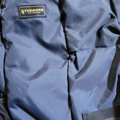 Timbuk2 San Francisco Blue Laptop Backpack and straps