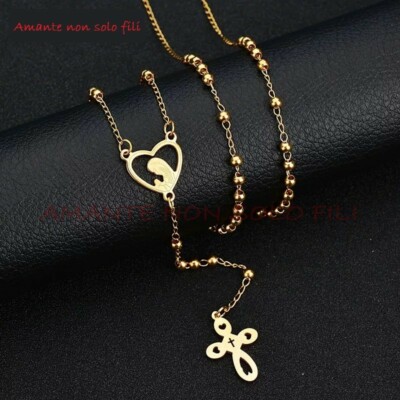 Collana Rosario in Acciaio Inox - Idea regalo