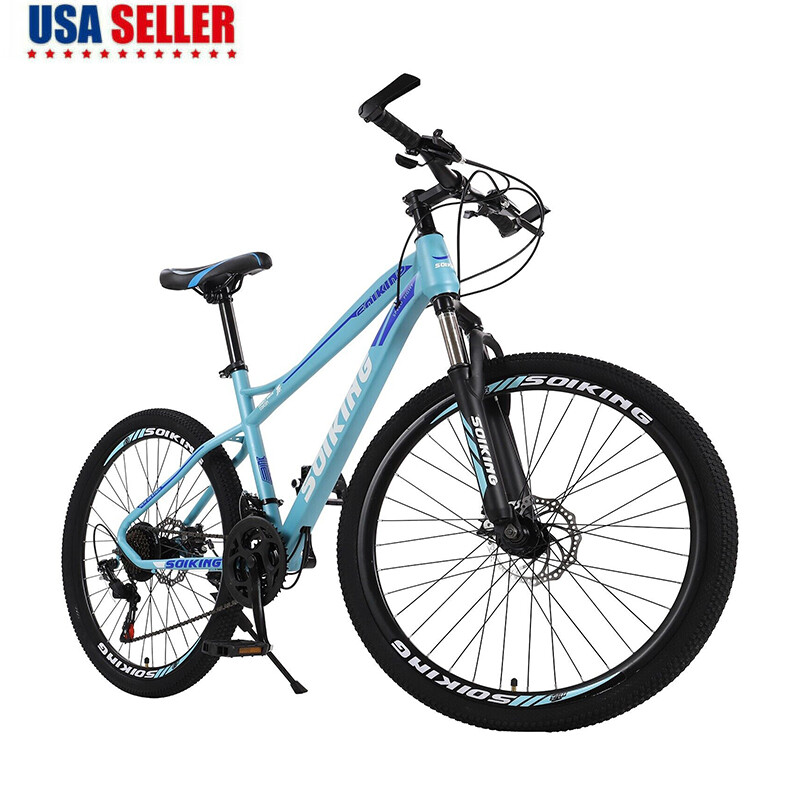 26 In Mountain Bike With 21 Speed Dual Disc Brakes Suspensio