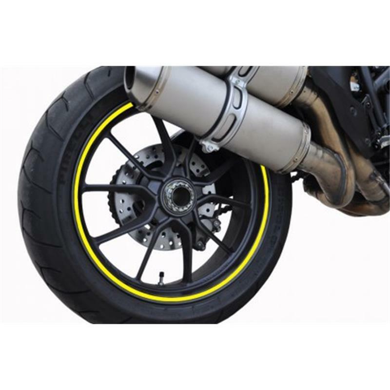 Autocollants De Jante Pour Moto Universels Verts