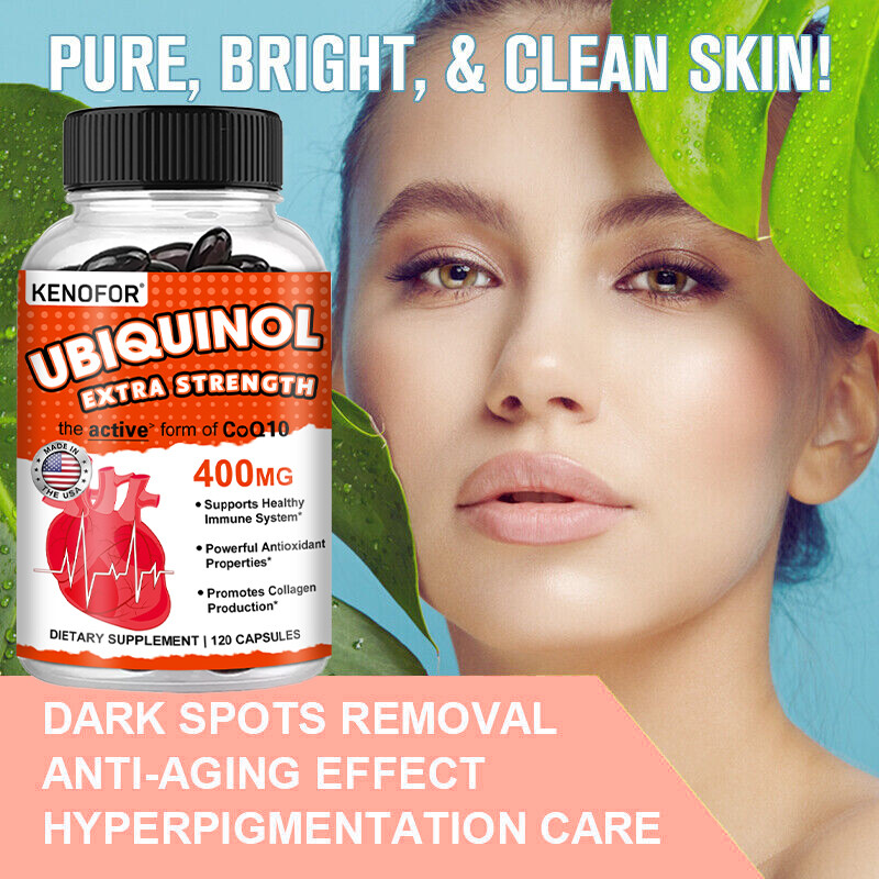 COQ 10 Coenzyme Q-10 400mg Heart Health Support, Increase Energy & Stamina