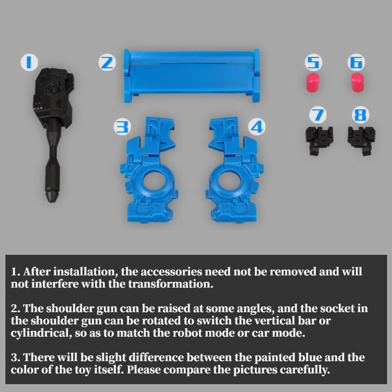 GO BETTER Upgrade Kit Tail Spoilers Weapon Filler For Shattered Glass Slicer