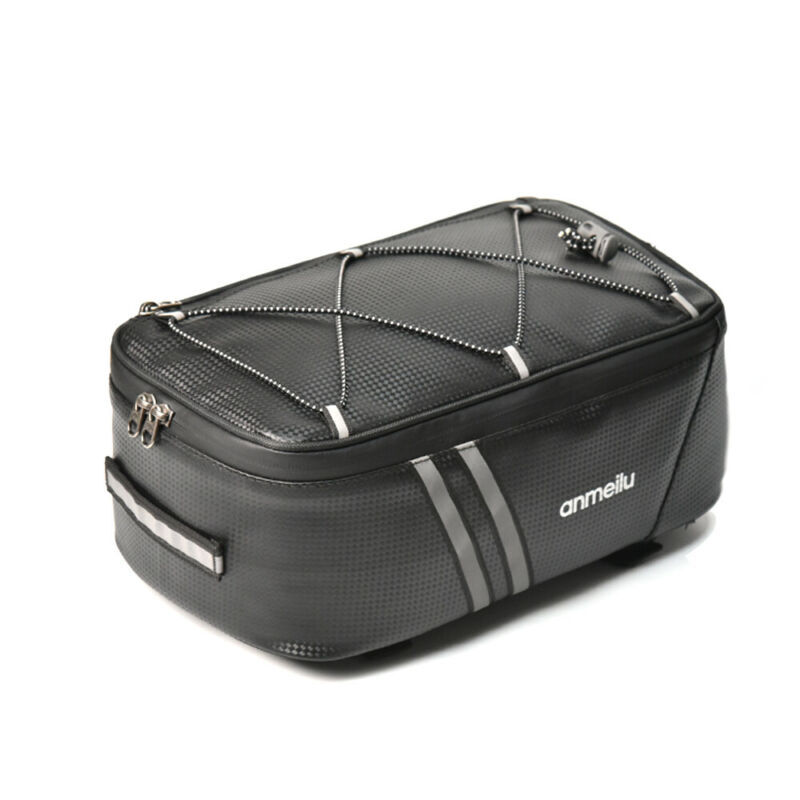 Cycling Bicycle Rear Rack Seat Bag 8L Waterproof Bike Trunk Pannier Saddle Bag
