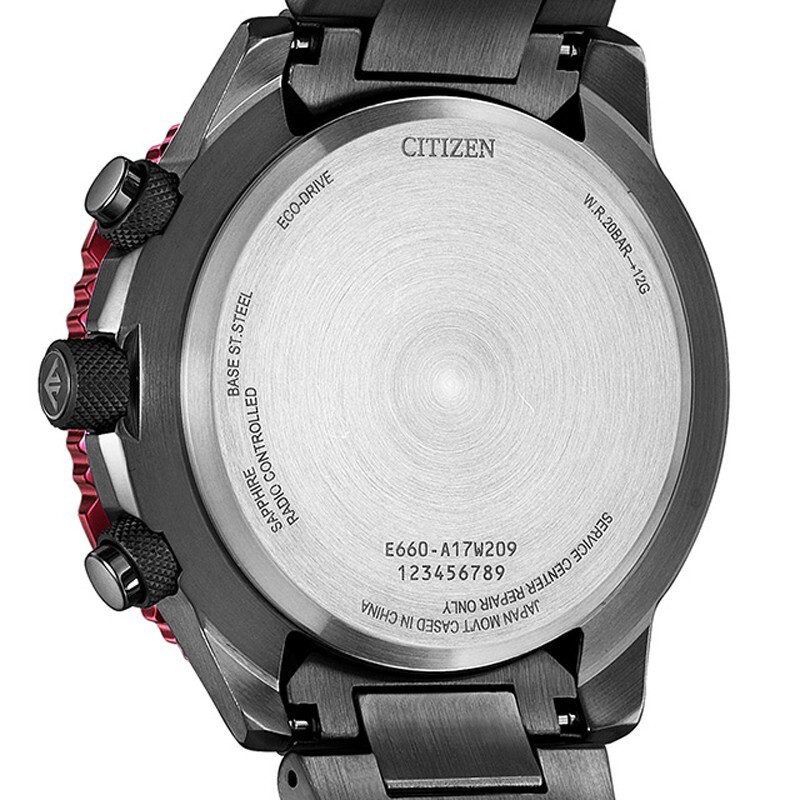 Pre-owned Citizen Promaster Sky Cb5009-55e Black Eco-drive Radio Direct Flight Men Watch