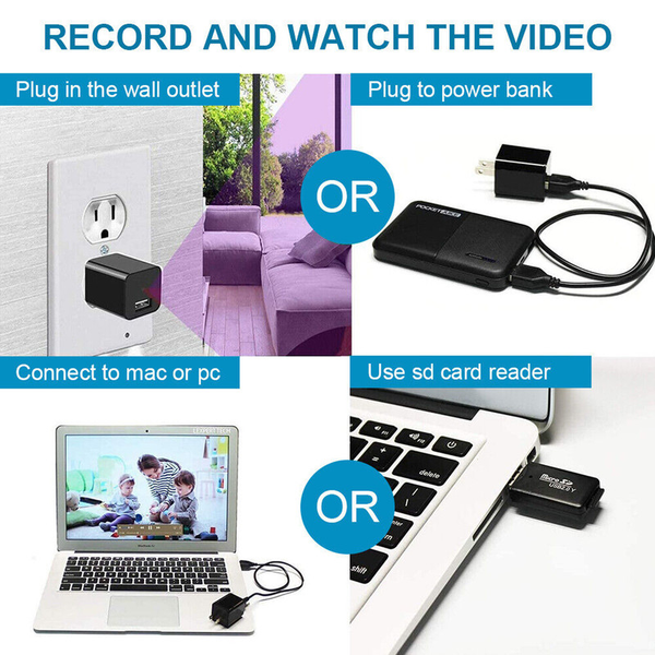 Mini Hidden Camera Home Security Nanny Cam Full HD 1080P DVR Night Vision Audio - Image 19