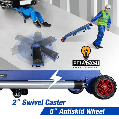 WORKPRO 5-in-1 Workbench Miter Saw Stand Quick Folding Work Table Creeper Dolly