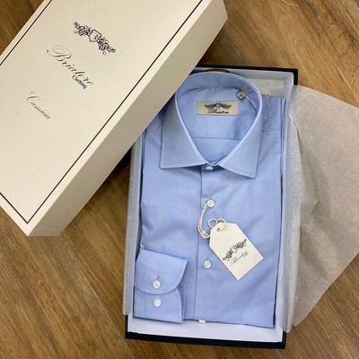 

Мужские рубашки BRIATORE CLOTHING 4190 Fit Intermediate Cotton Baby Blue