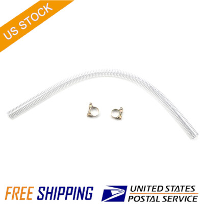 Log Splitter Suction Hose, 36'' Length, 1'' ID, w/Worm Gear Hose Clamps