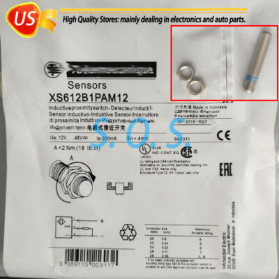 1PCS New Inductive Proximity Switch Sensor For XS612B1PAM12 12-48VDC 4mm