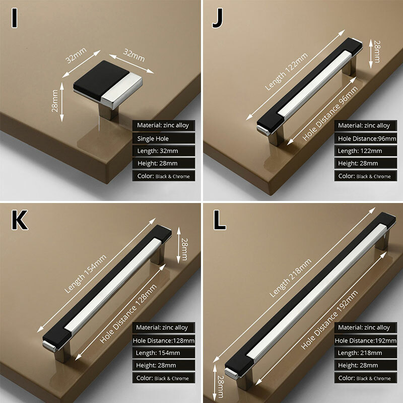 Modern Pull Knobs Cupboard Drawer Handles Kitchen Door