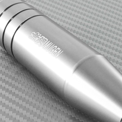 130MM LENGTH JDM SILVER ALUMINUM MANUAL MT MUGEN 5 OR 6-SPEED SHIFTER SHIFT KNOB
