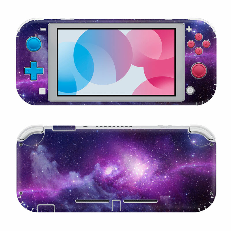 For Nintendo Switch Lite Protective Vinyl Skin Wrap Purple Spa...