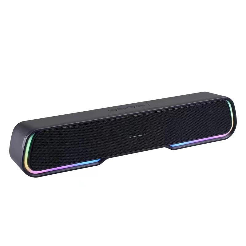 USB Computer Speakers RGB Bluetooth 5.0 Speaker Stereo Sound Bar For Desktop PC