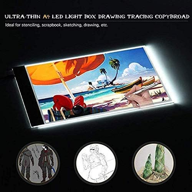 LED Light Pad Board for Diamond Painting Tablet Ultrathin 3 Level Dimmable Porta