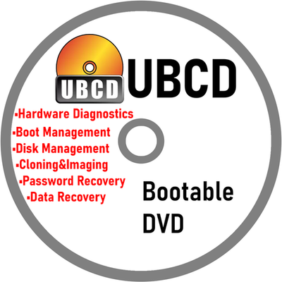 UBCD Ultimate Boot Recovery Kit Partition Manager Cloning/Imagin