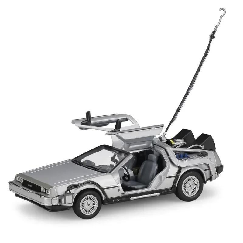 1:24 Back to the Future Part 1 DeLorean Time Machine Alloy Car Model Diecast NIB