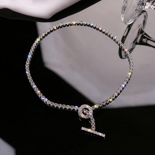 Strass Zinklegierung Tropfen Choker Halskette Für Frauen Party
