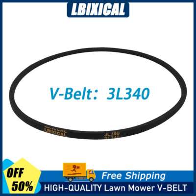 LBIXICAL Power Transmission V-belt 3L340 Vbelt 3/8''（Top Width）x 34'' inch OC