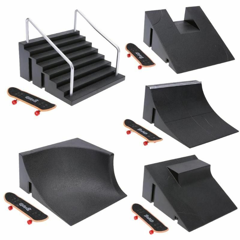 Fingerboard Skate Park Skateboard Mini Board Finger Ramps Toy Ultimate Tricks