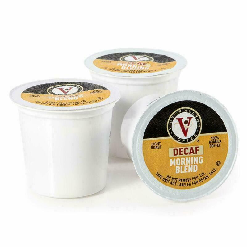 Victor Allen DECAF Morning Blend Coffee 12 to 200 Ct Keurig 