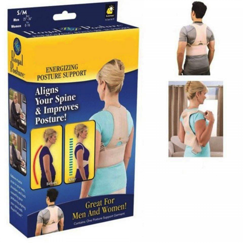 Royal Posture Supporto Schiena Lombare Spina Dorsale Postura Fascia Tg LXL cir