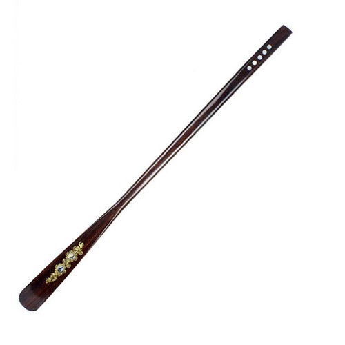 Extra Long Handle Shoe Horn AID Stick Hard Wood 21.5" Handled Wooden Shoehorn US