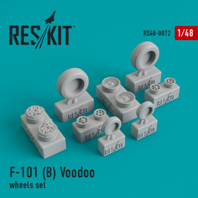 Reskit RS 48-0072 - 1/48 Wheels for McDonnell F-101 (B) Voodoo Set model