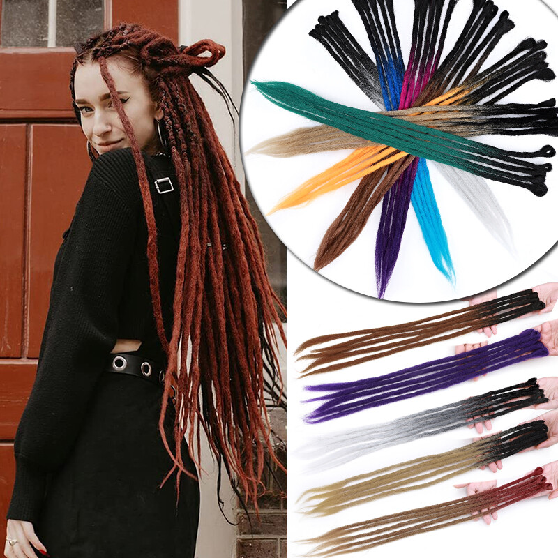 名作　ＬＧＢ　DREAD ROCK size1 Long Dreadlock Extensions Single Ended Dreads Locks Hippie