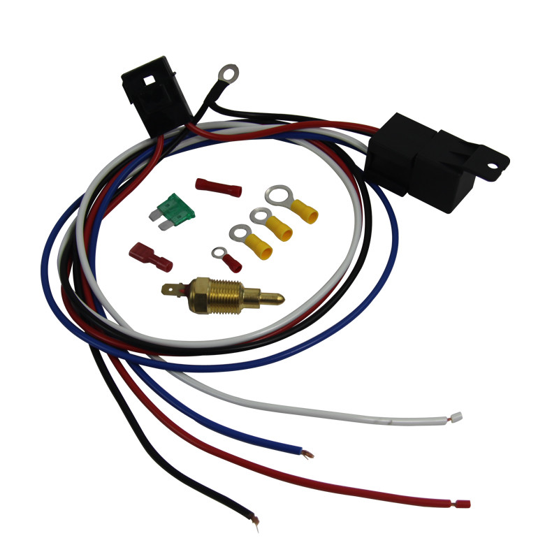 WIRING & 30 AMP RELAY & TEMPERATURE CONTROL SUIT THERMO FAN UNIVERSAL PRO