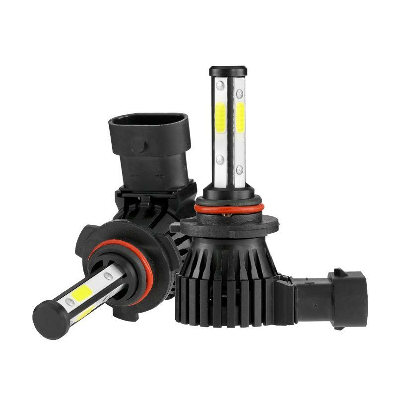 4-sides 9005 LED Headlight Super Bright Bulbs Kit White 360000LM High/Low Beam