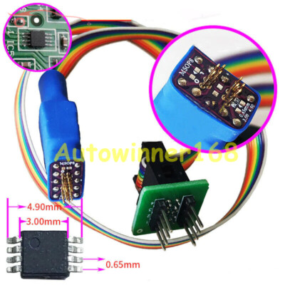 For SRS 93 EEPROM Nano MINI 3*3mm MSOP8 Pogo PIN Adapter Chip Probe Touch Holder