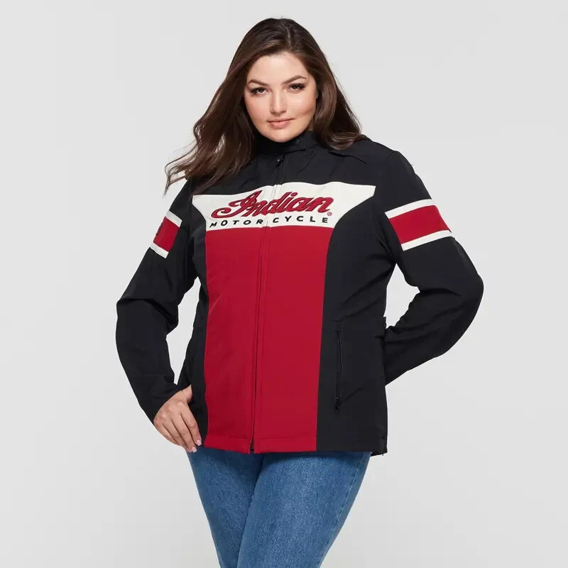 Pre-owned Madison Indian Womens  Jacket-l In Red